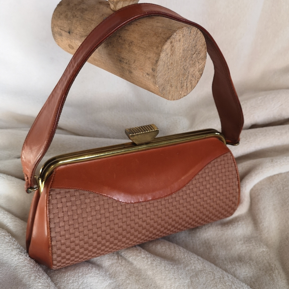 Vintage Luxury Ascot Leather Handbag